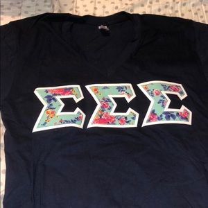 Tri Sigma Letter Shirt